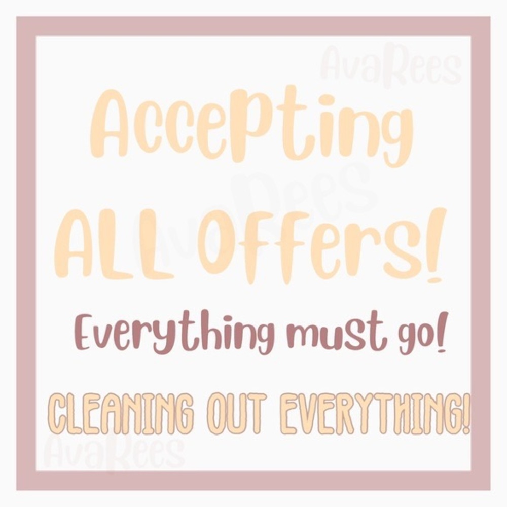 SALE ALL OFFERS EXCEPTED